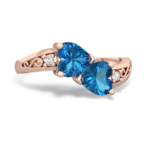 london topaz filligree ring