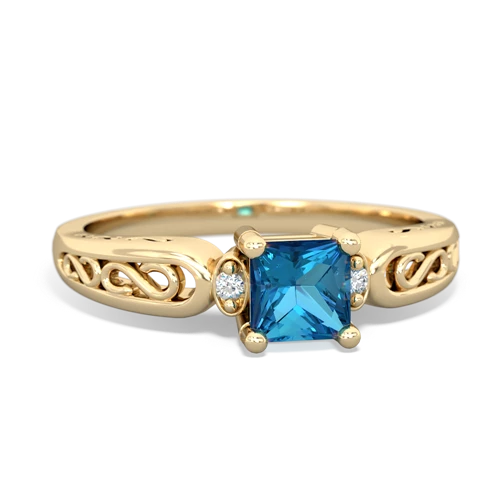 london topaz filligree ring