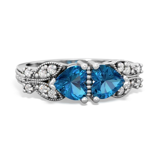 london topaz keepsake butterfly ring