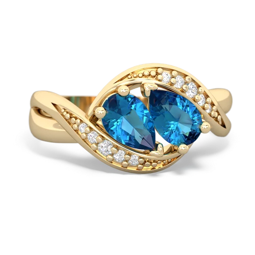 london topaz keepsake curls ring