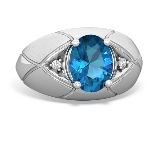 london topaz mens ring