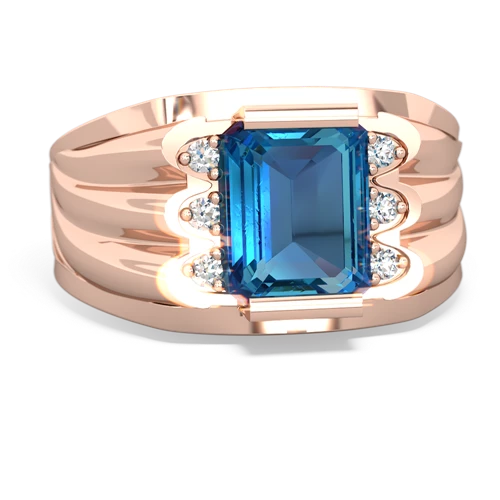 london topaz mens ring