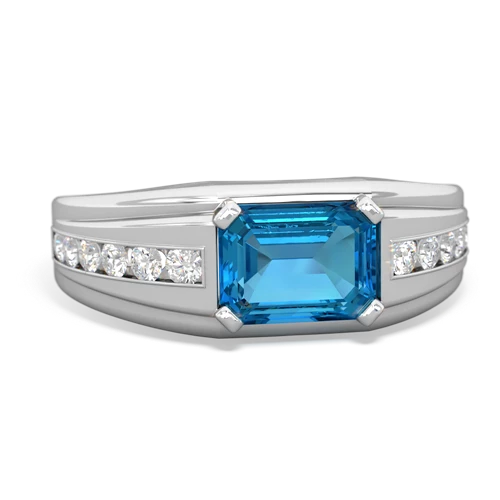 london topaz mens channel ring