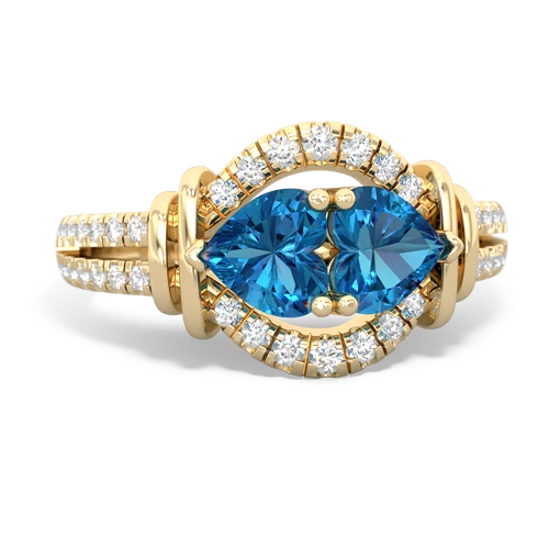 london topaz pave keepsake ring