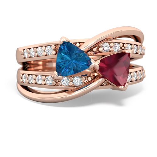 london topaz-ruby couture ring