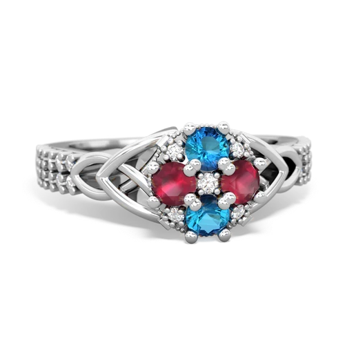 london topaz-ruby engagement ring