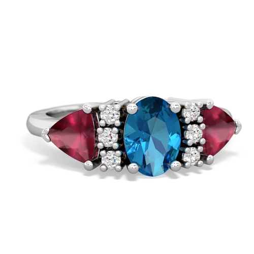 london topaz-ruby timeless ring