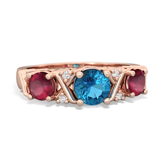 london topaz-ruby timeless ring