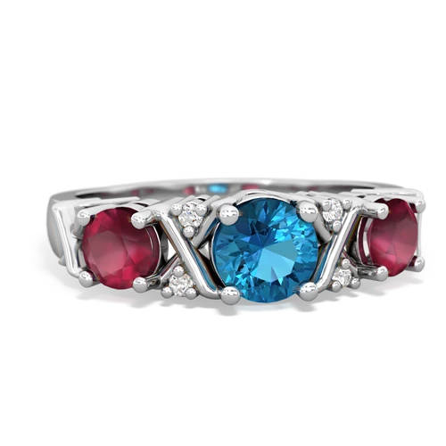 london topaz-ruby timeless ring