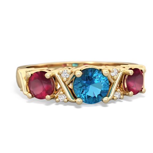 london topaz-ruby timeless ring