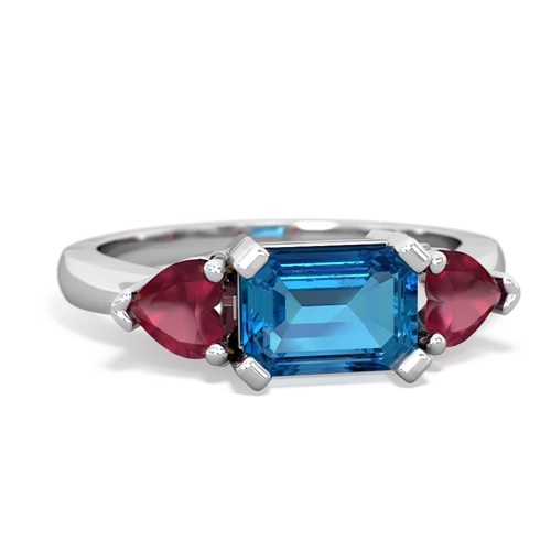 london topaz-ruby timeless ring