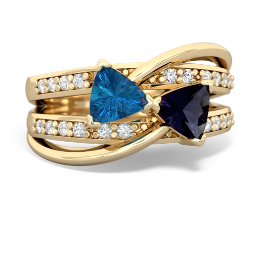 london topaz-sapphire couture ring