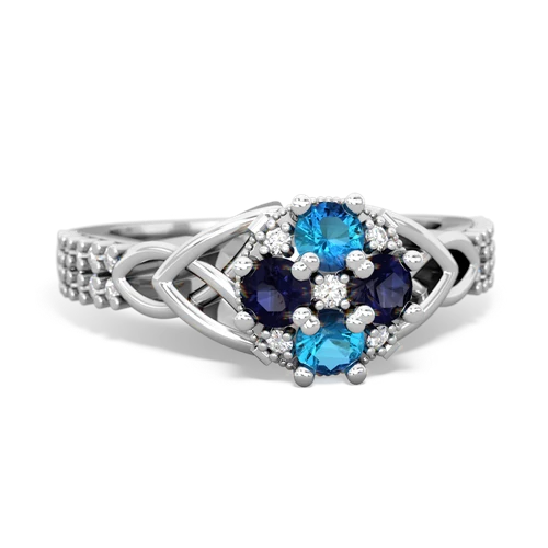 london topaz-sapphire engagement ring