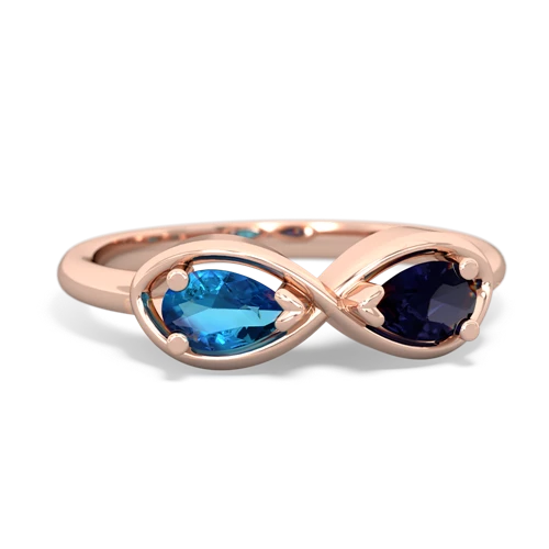 london topaz-sapphire infinity ring