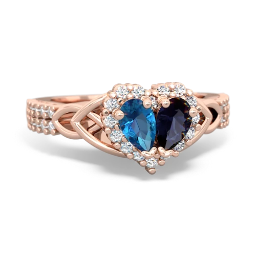 london topaz-sapphire keepsake engagement ring
