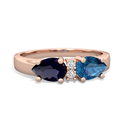 london topaz-sapphire timeless ring