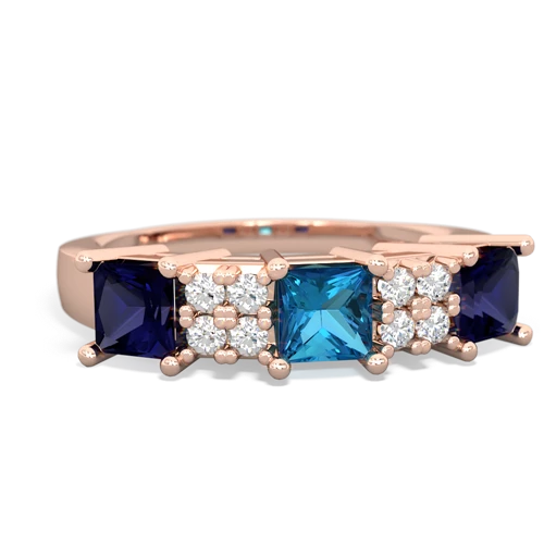 london topaz-sapphire timeless ring