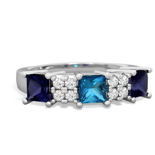 london topaz-sapphire timeless ring