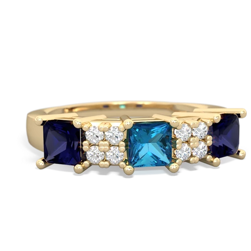 london topaz-sapphire timeless ring