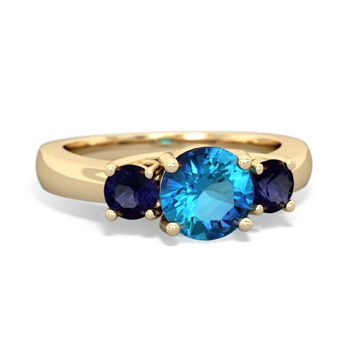 london topaz-sapphire timeless ring