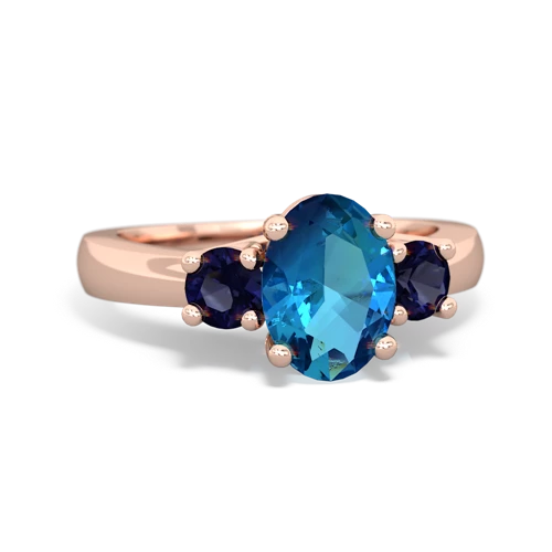 london topaz-sapphire timeless ring