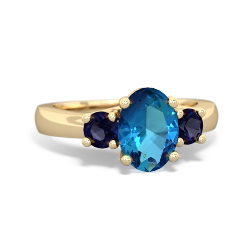 london topaz-sapphire timeless ring