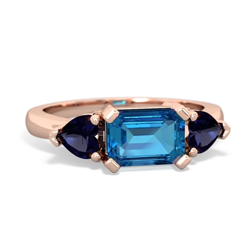 london topaz-sapphire timeless ring