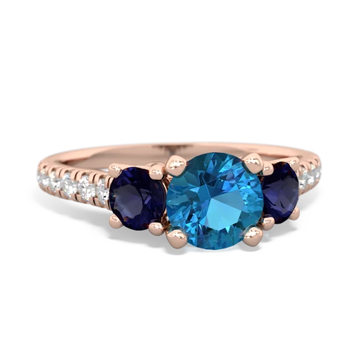 london topaz-sapphire trellis pave ring