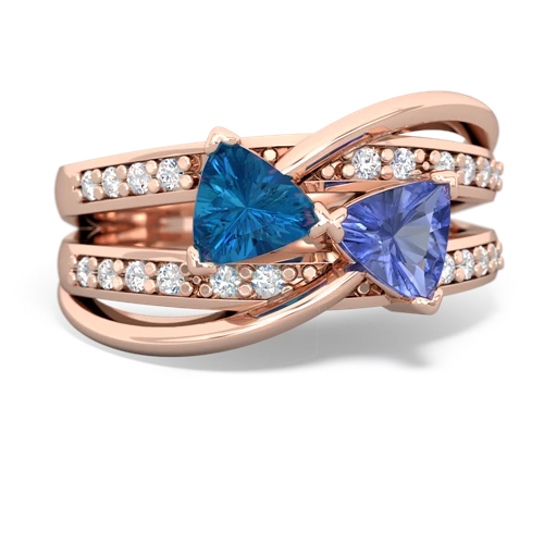 london topaz-tanzanite couture ring