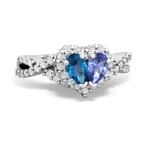 london topaz-tanzanite engagement ring