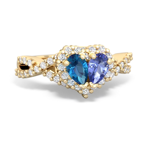 london topaz-tanzanite engagement ring