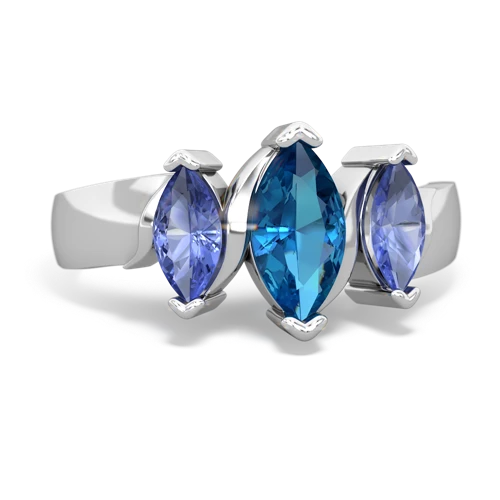 london topaz-tanzanite keepsake ring