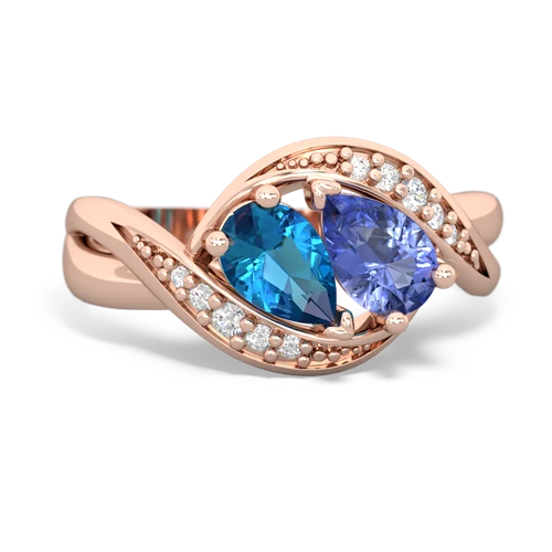 london topaz-tanzanite keepsake curls ring