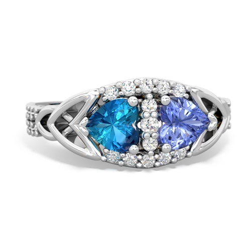 london topaz-tanzanite keepsake engagement ring