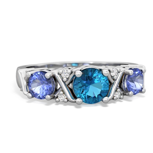 london topaz-tanzanite timeless ring