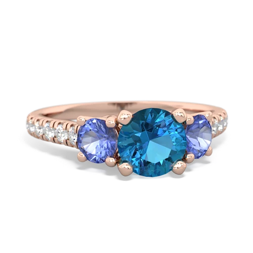 london topaz-tanzanite trellis pave ring