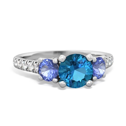 london topaz-tanzanite trellis pave ring