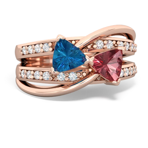london topaz-tourmaline couture ring