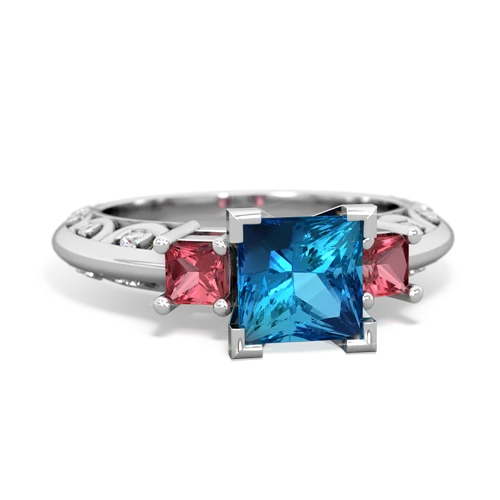 london topaz-tourmaline engagement ring