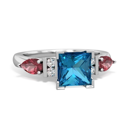 london topaz-tourmaline engagement ring