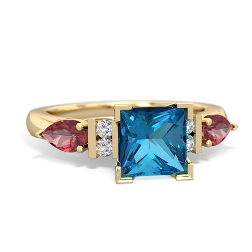 london topaz-tourmaline engagement ring