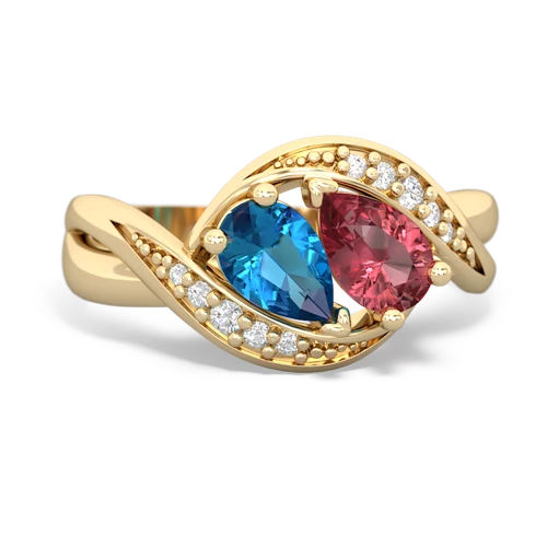 london topaz-tourmaline keepsake curls ring