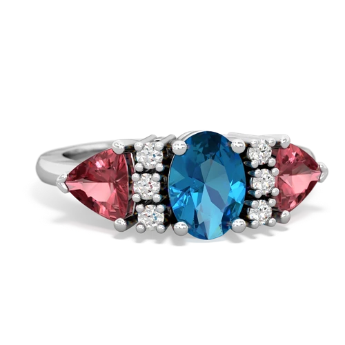 london topaz-tourmaline timeless ring