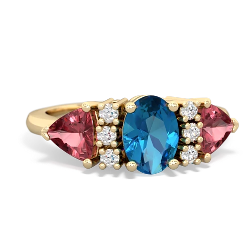 london topaz-tourmaline timeless ring