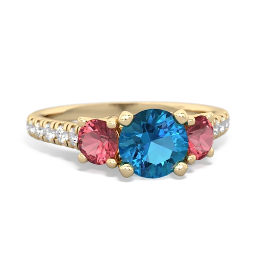 london topaz-tourmaline trellis pave ring