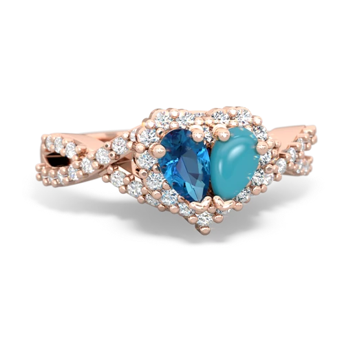 london topaz-turquoise engagement ring
