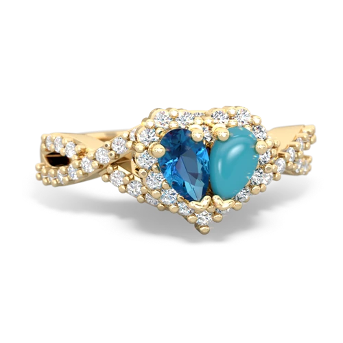 london topaz-turquoise engagement ring