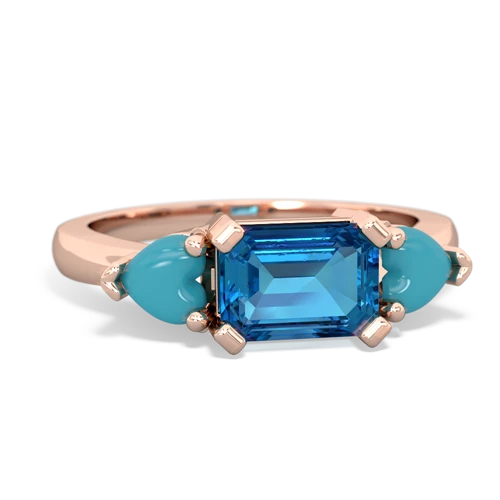 london topaz-turquoise timeless ring