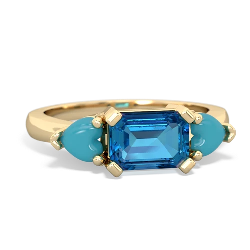 london topaz-turquoise timeless ring