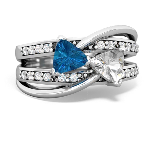 london topaz-white topaz couture ring